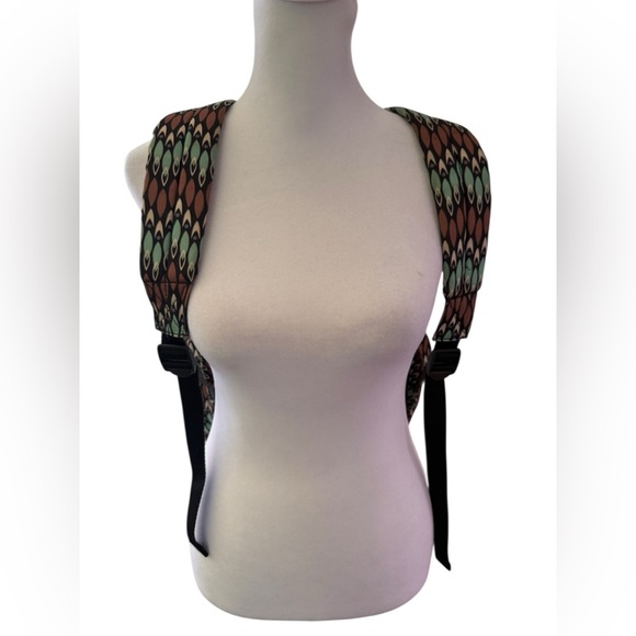 Vera BradleySuerra Stream Patterned Backpack Large in green brown cream & gray - Picture 5 of 11